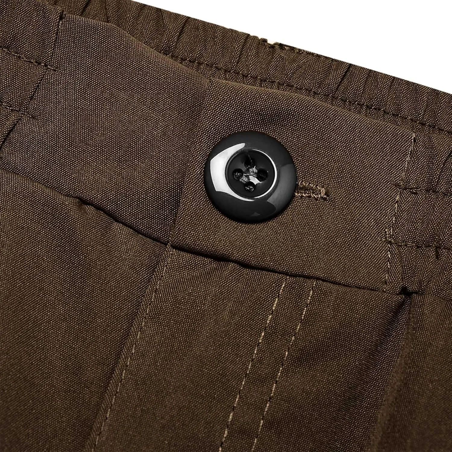 ADHOWBEW Tactical Pants Men Elastic Waist Pockets Relaxed Fit Work Construction Big and Tall Joggers