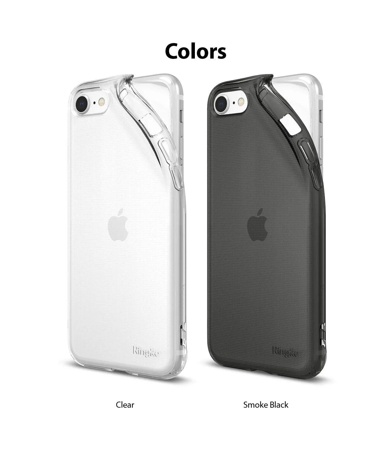 Apple iPhone SE (2nd generation) Back Cover Case | Air - Smoke Black