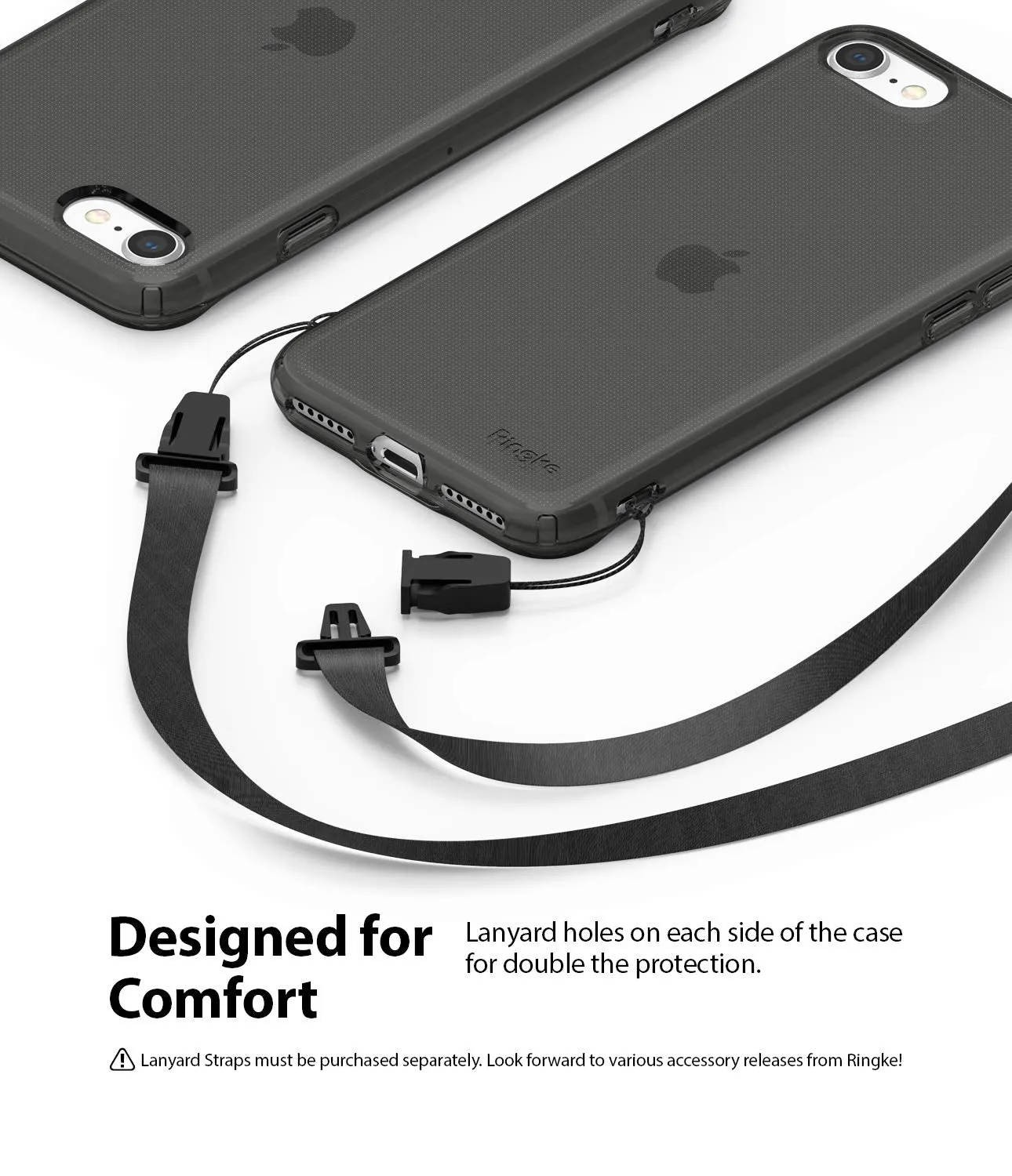 Apple iPhone SE (2nd generation) Back Cover Case | Air - Smoke Black