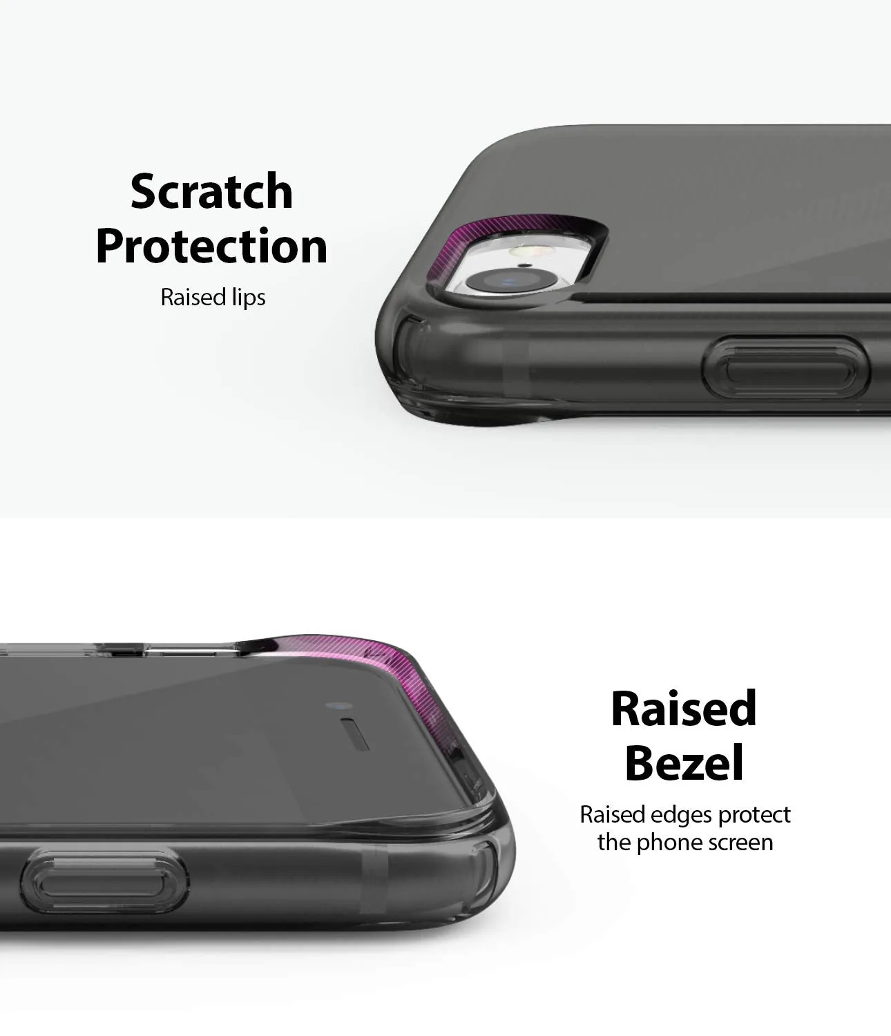 Apple iPhone SE (2nd generation) Back Cover Case | Air - Smoke Black