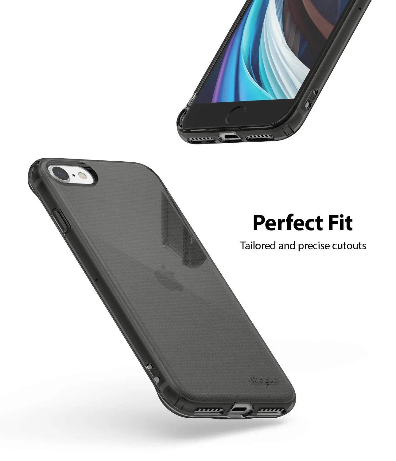 Apple iPhone SE (2nd generation) Back Cover Case | Air - Smoke Black