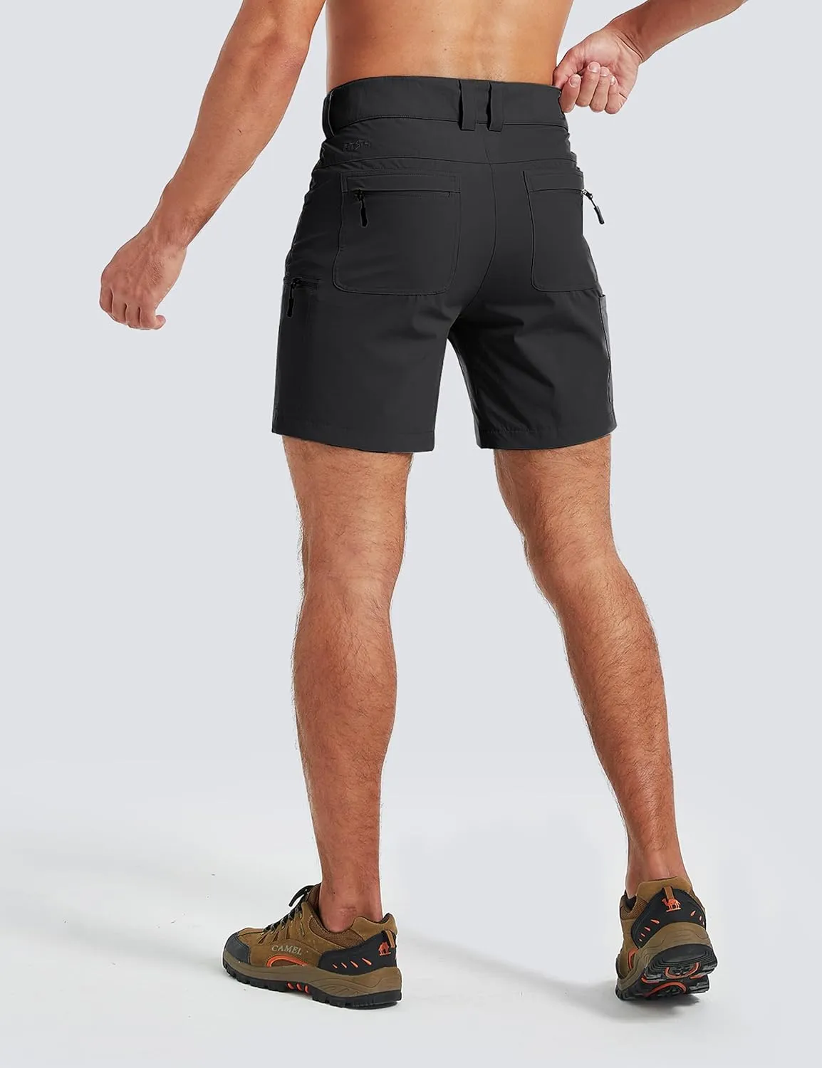 FitsT4 Sports Men's Hiking Cargo Shorts 7 Inch Inseam Quick Dry Outdoor Golf Shorts Casual Work Fishing with 6 Pockets