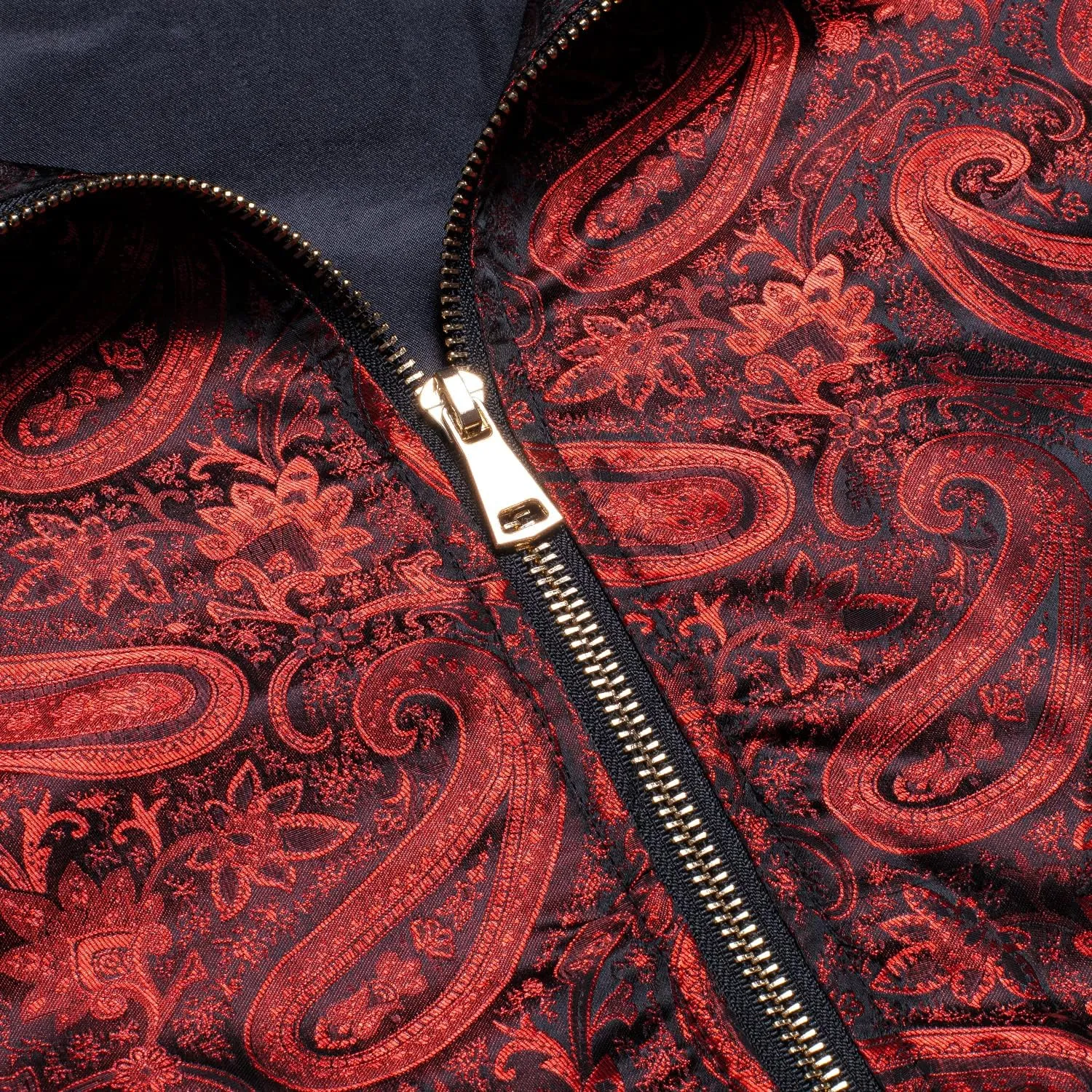 Hi-Tie Paisley Jackets for Men Lightweight Windbreaker Jacket Zipper Coat with Pockets