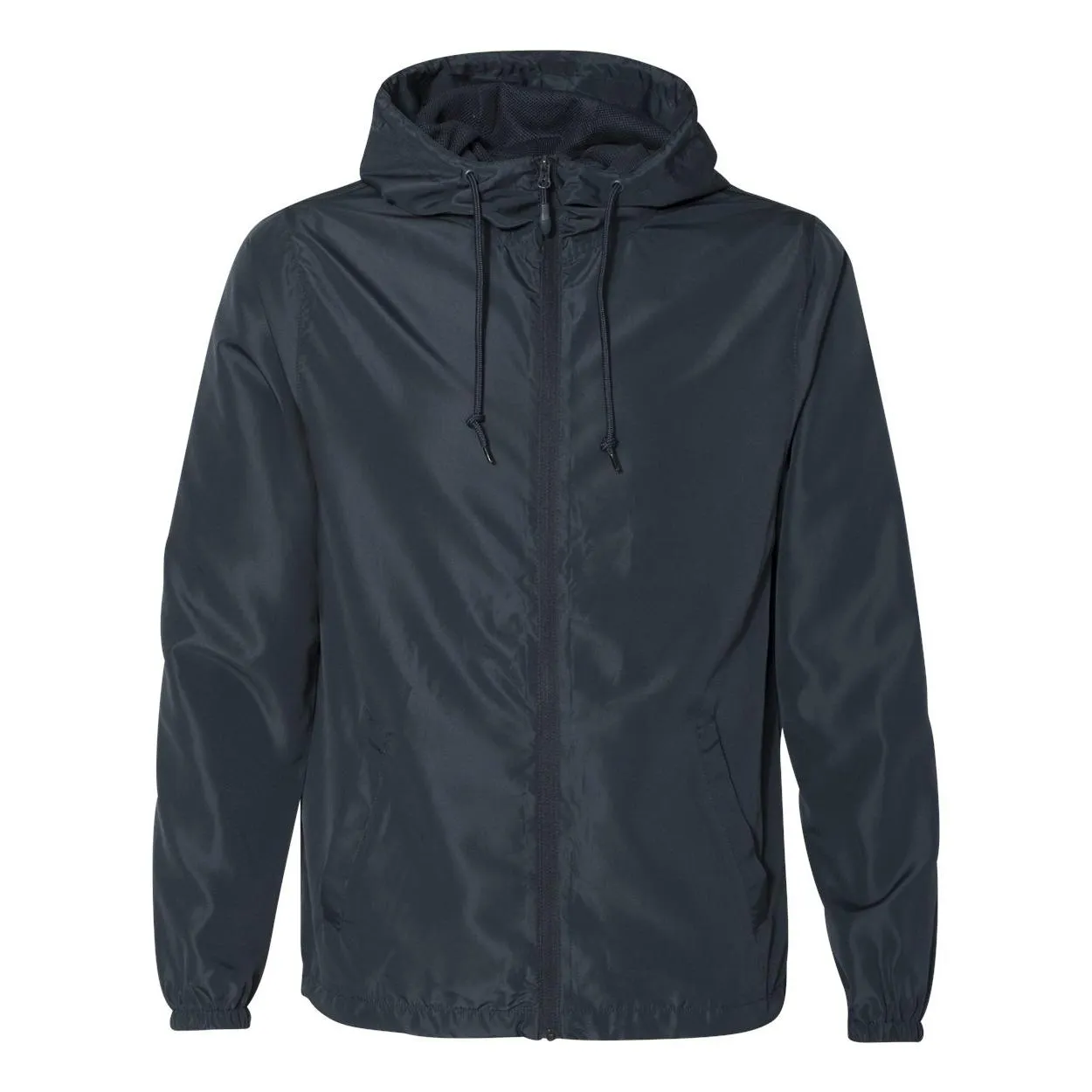 Independent Trading Co. Unisex Lightweight Windbreaker Full-Zip Jacket Classic Navy