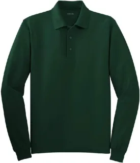 Joe's USA Mens Long Sleeve Polo Shirts in 9 Colors. Regular and Tall Sizes: XS-6XL