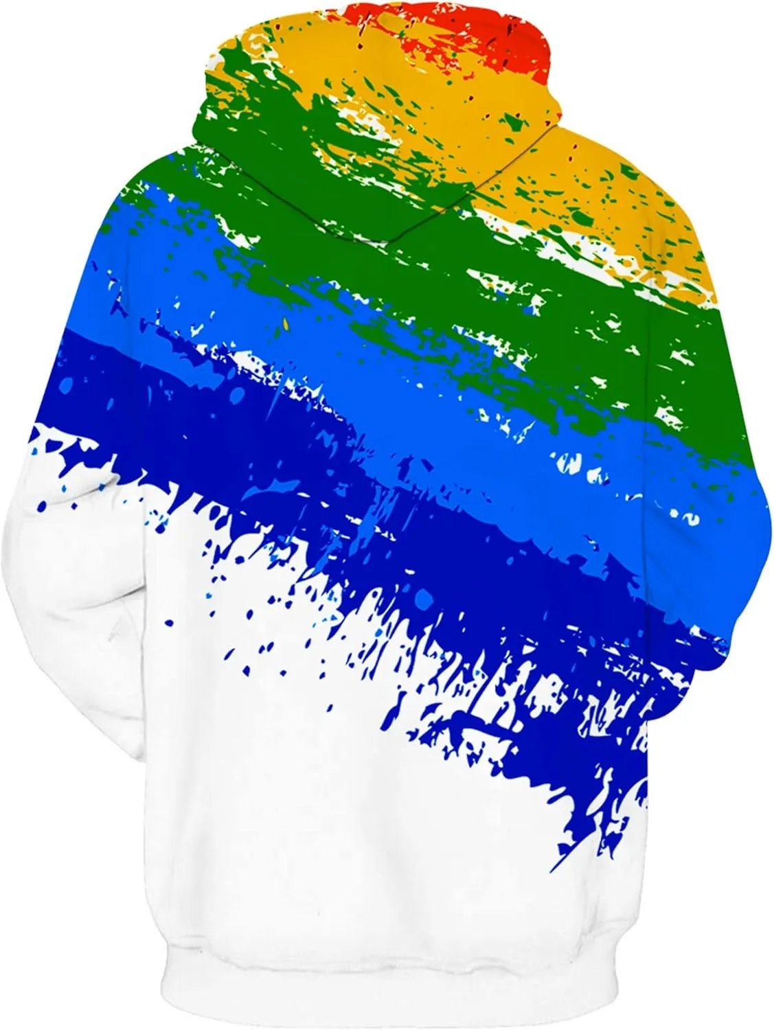 Linnhoy Unisex 3D Printed Hooded Sweatshirt Casual Pullover Hoodie with Big Pockets