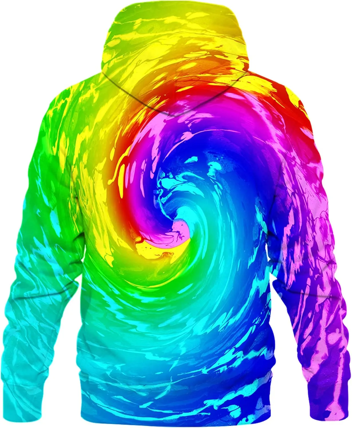 Linnhoy Unisex 3D Printed Hooded Sweatshirt Casual Pullover Hoodie with Big Pockets