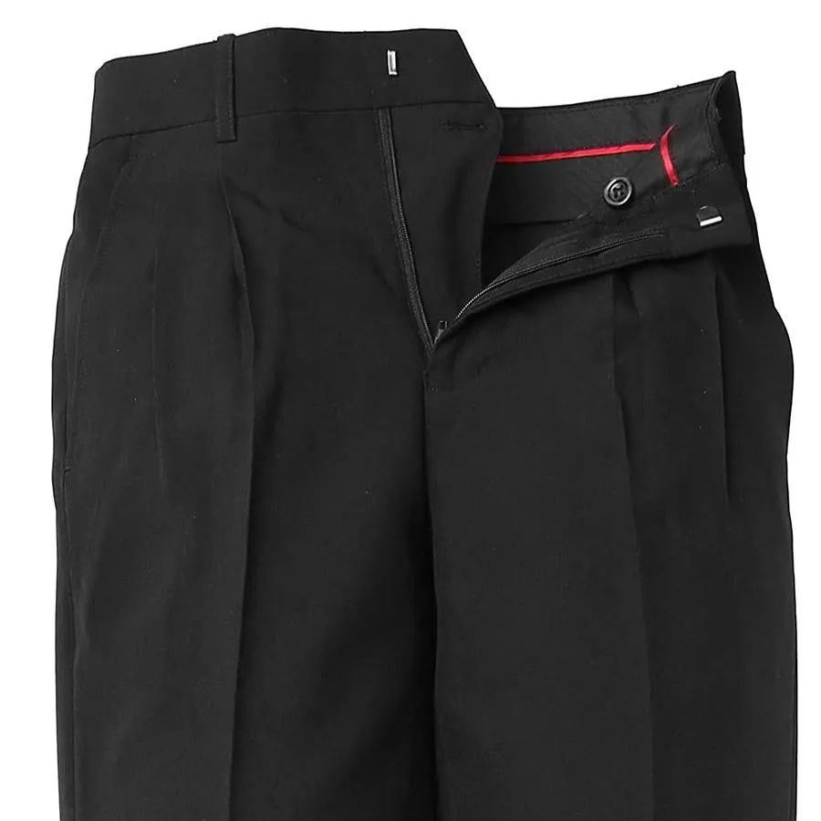 Mens Black Polyester Pants