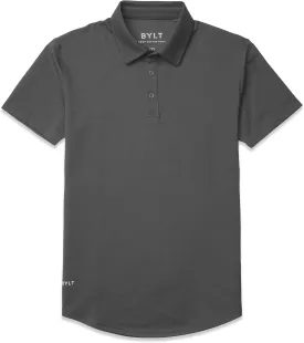 Men's Drop-Cut Polo  Collared Casual Shirt for Men  Soft Polyester, Cotton, and Spandex Blend  Wrinkle Resistant