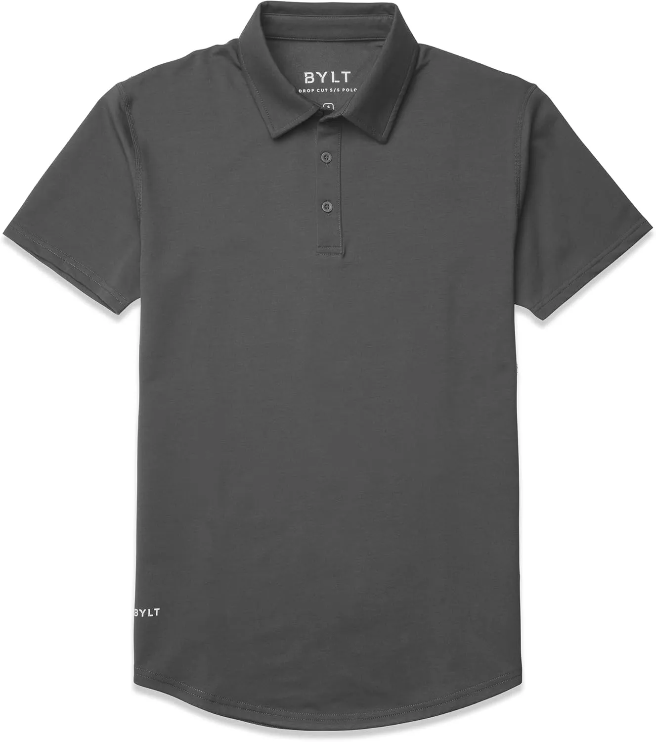 Men's Drop-Cut Polo  Collared Casual Shirt for Men  Soft Polyester, Cotton, and Spandex Blend  Wrinkle Resistant