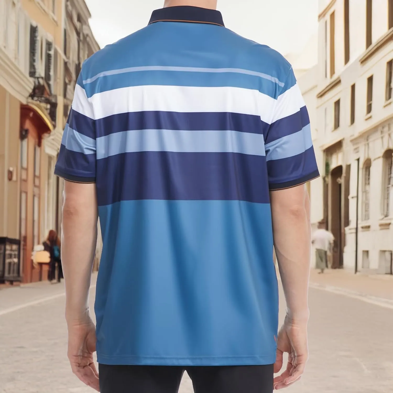 Mens Polo Shirts Short Sleeve Golf Shirt Moisture Wicking Dry Fit Casual Stylish Polo Shirt for Men