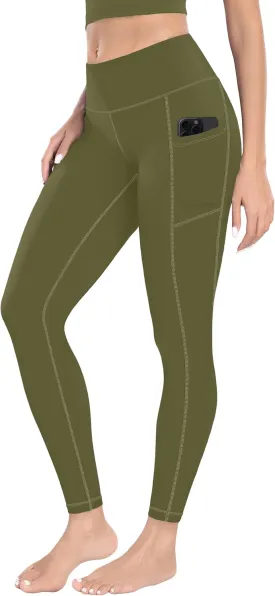 MIRITY High Waist Yoga Leggings with Pockets for Women - Buttery Soft Workout Stretchy Yoga Pants Pack of 1