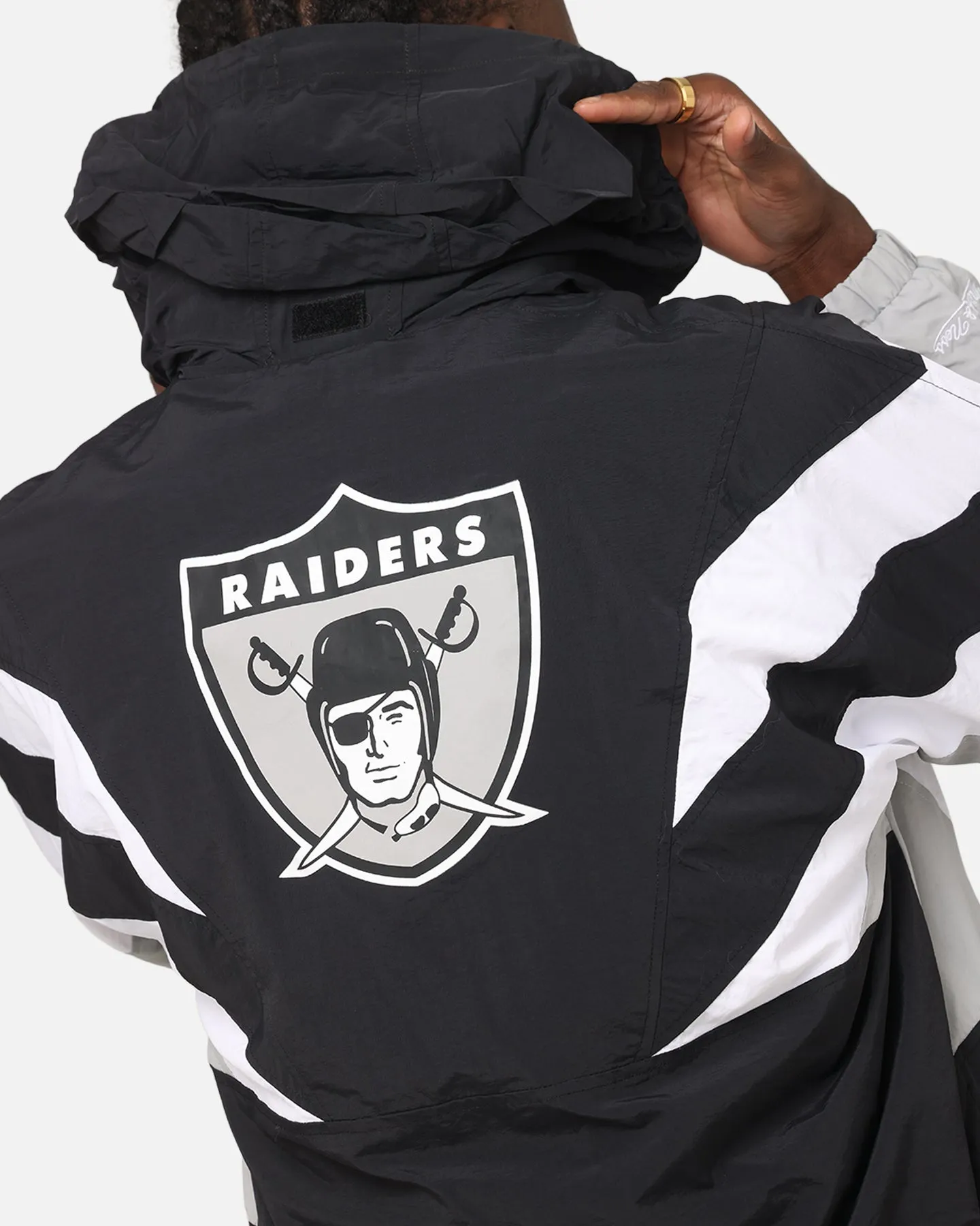 Mitchell & Ness Las Vegas Raiders Spray Jacket Black/Grey