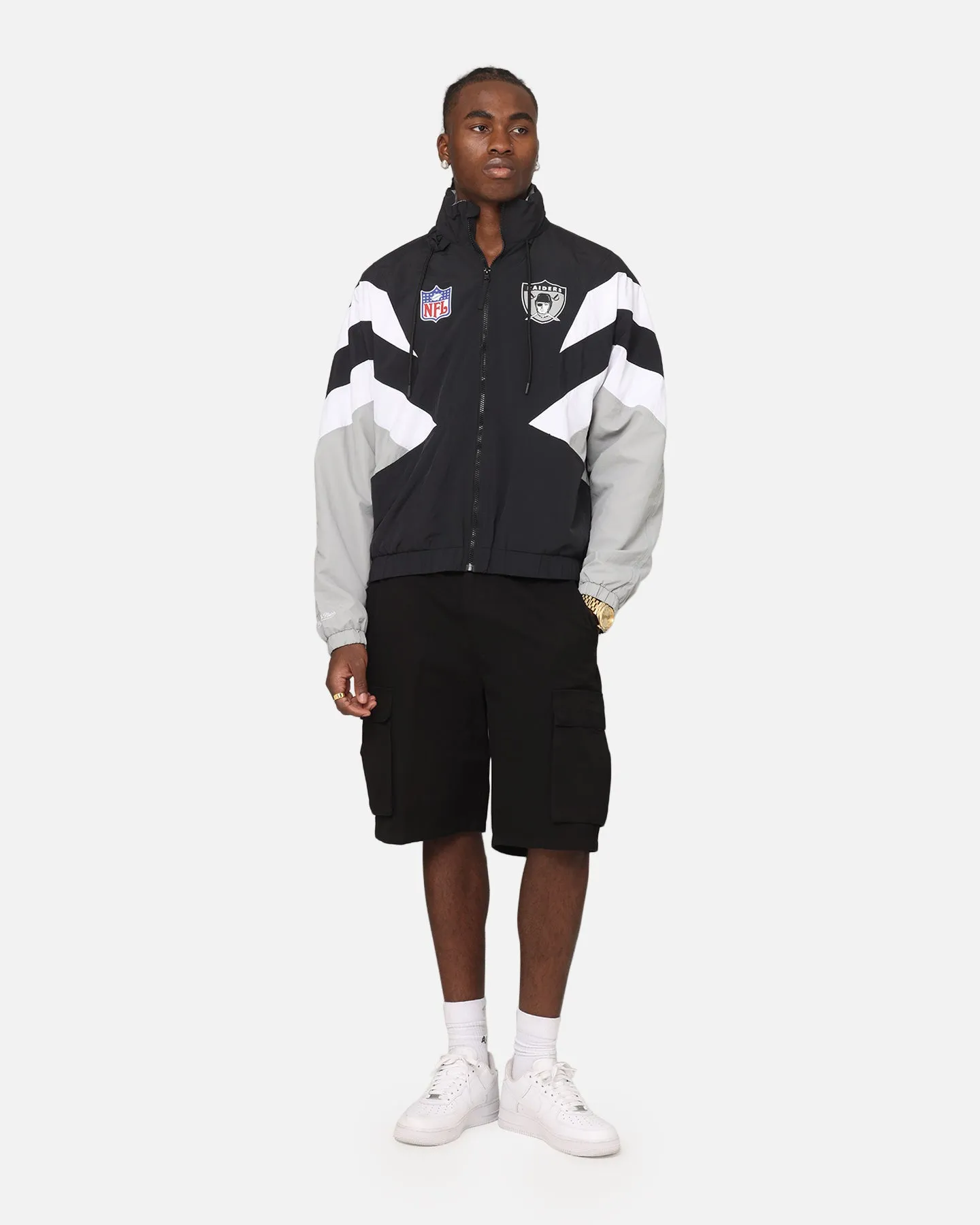 Mitchell & Ness Las Vegas Raiders Spray Jacket Black/Grey