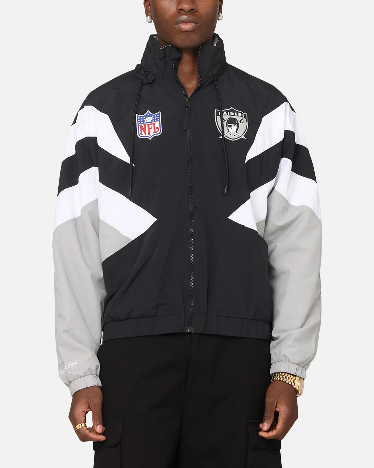 Mitchell & Ness Las Vegas Raiders Spray Jacket Black/Grey