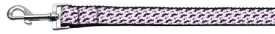 Moustache Love Nylon Dog Leash 5-8 Inch Wide 6ft Long