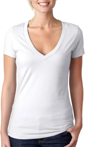 Next Level Baby Rib Knit Deep V-Neck T-Shirt