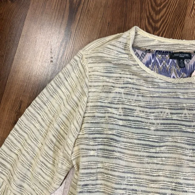 Notations SIZE 1X Women's Shirt