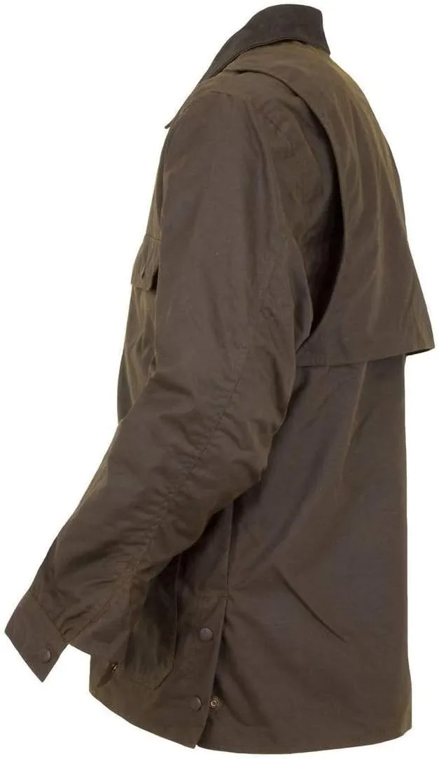 OUTBACK TRADING Men's 2146 Gidley Waterproof Breathable Fully Lined Cotton Oilskin Western Jacket