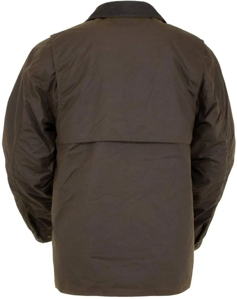 OUTBACK TRADING Men's 2146 Gidley Waterproof Breathable Fully Lined Cotton Oilskin Western Jacket