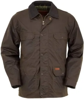 OUTBACK TRADING Men's 2146 Gidley Waterproof Breathable Fully Lined Cotton Oilskin Western Jacket